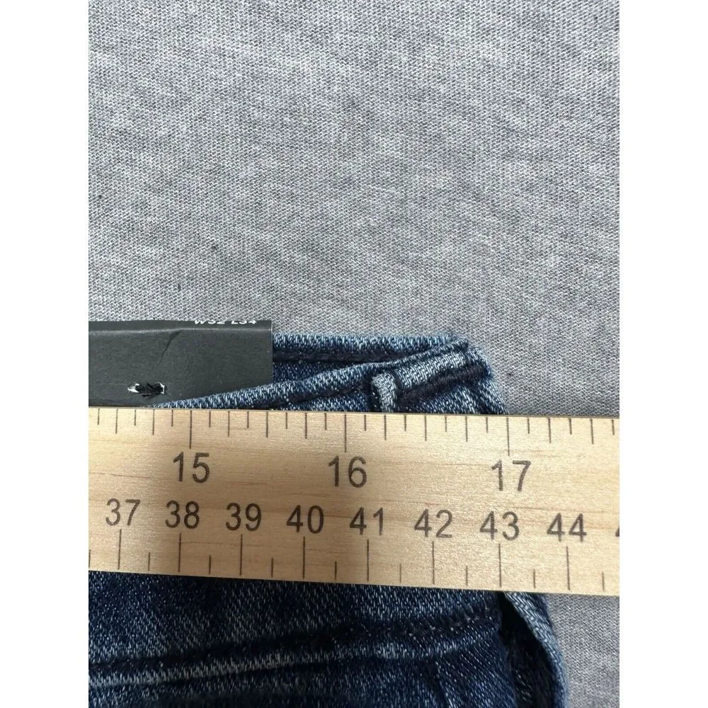 TRUE RELIGION‎ MENS RICKY STRAIGHT BLUE JEANS Distressed 32/34 $159.00 NWT